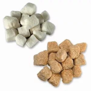 Rough Cut Sugar Cubes - White & Brown 1KG